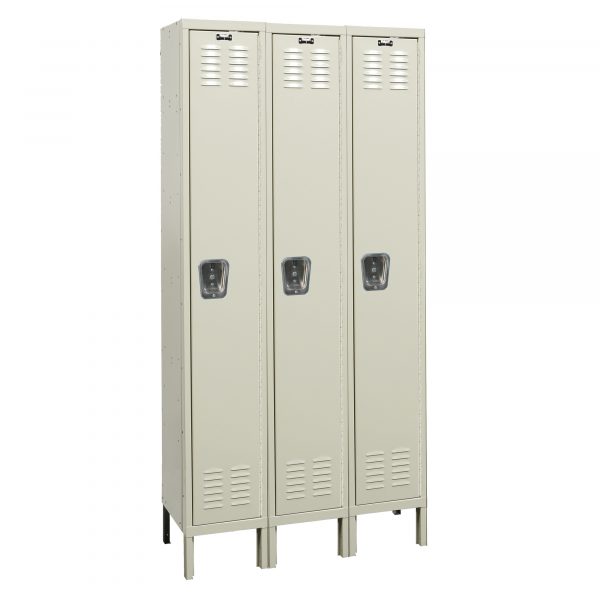Hallowell Single Tier Premium Locker Height 78in Width 45in Color Family Tan Model U3548-1PT