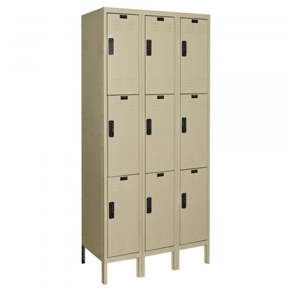 Hallowell DigiTech Electronic Locker Height 78in Width 36in Color Family Tan Model UEL3228-3A-PT