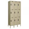Hallowell DigiTech Electronic Locker Height 78in Width 36in Color Family Tan Model UEL3258-3PT