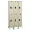 Hallowell Double Tier Premium Locker Height 78in Width 54in Color Family Tan Model U3818-2A-PT