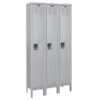 Hallowell MedSafe Anti-Microbial Locker Height 78in Width 45in Color Family Gray Model UMS3588-1PL-AM