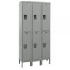 Hallowell Maintenance-Free Quiet Locker Height 78in Width 45in Color Family Dark Gray Model UY3518-2A-HG