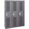 Hallowell Hallowell Welded Single-Point Ventilated Locker Height 72in Width 36in Color Family Dark Gray Model HWBA282-111HG