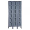 Hallowell Six Tier Heavy-Duty Ventilated Locker Height 78in Width 36in Color Family Dark Gray Model U3258-6HDV-HG