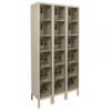 Hallowell DigiTech Six Tier Safety-View Plus Locker Height 78in Width 36in Color Family Tan Model UESVP3228-6A-PT