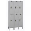 Hallowell Double Tier ReadyBuilt Locker Height 78in Width 36in Color Family Gray Model URB3228-2A-PL