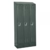 Hallowell Single Tier ReadyBuilt Locker Height 82in Width 36in Color Family Dark Gray Model URB3228-1ASB-HG