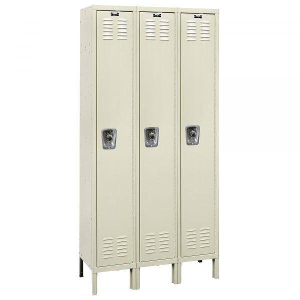 Hallowell Single Tier ReadyBuilt Locker Height 78in Width 36in Color Family Tan Model URB3288-1A-PT