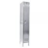 Hallowell Single Tier Stainless Steel Locker Height 78in Width 18in Color Family Silver Model USS1888-1A