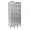 Hallowell Six Tier Stainless Steel Locker 78in x 54in Model USS3888-6