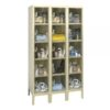 Hallowell Five Tier Safety-View Plus Locker Height 66in Width 36in Color Family Tan Model USVP3286-5PT