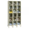 Hallowell Six Tier Safety-View Plus Locker Height 78in Width 36in Color Family Tan Model USVP3228-6A-PT