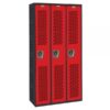 Hallowell Single Tier PE / Gym Locker Height 72in Width 12in Color Family Black Model AWA282-111MR