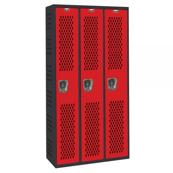 Hallowell Single Tier PE / Gym Locker Height 72in Width 12in Color Family Black Model AWA282-111MR