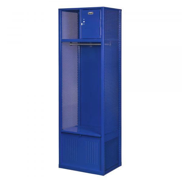 Hallowell Welded Sport Locker Height 74.75in Width 24in Color Family Blue Model WSBF482-1C-GS