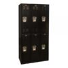 Hallowell Double Tier Black Tie Locker Height 72in Width 12in Color Family Black Model U3282-2ME