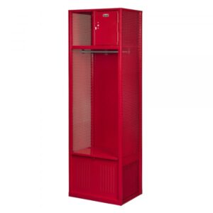 Hallowell Welded Sport Locker Height 74.75in Width 24in Color Family Red Model WSBF482-1C-RR