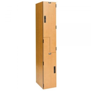 Hallowell Z-Tier VersaMax Phenolic Locker Height 72in Width 12in Color Family Brown Model PHL1282-ZA-FA