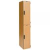 Hallowell Double Tier VersaMax Phenolic Locker Height 72in Width 12in Color Family Brown Model PHL1282-2A-FA