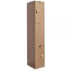 Hallowell Z-Tier AquaMax Plastic Locker Height 72in Width 12in Color Family Tan Model HPL1282-ZA-TE