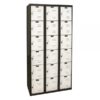 Hallowell Six Tier Black Tie Locker Height 72in Width 12in Color Family Black Model U3282-6A-MP