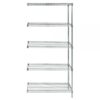 Quantum Wire 5 Shelf Add-On Kit Stainless 54in Height 54in Width 30in Depth 48in Model AD54-3048S-5