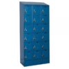Hallowell Six Tier ReadyBuilt Locker Height 82in Width 36in Color Family Blue Model URB3228-6ASB-MB