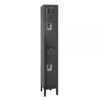 Hallowell Double Tier ReadyBuilt Locker Height 84in Width 36in Color Family Black Model URB3288-2ASB-ME