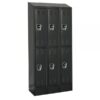 Hallowell Double Tier ReadyBuilt Locker Height 83in Width 36in Color Family Black Model URB3258-2ASB-ME