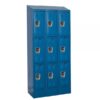 Hallowell Triple Tier ReadyBuilt Locker Height 83in Width 36in Color Family Blue Model URB3258-3ASB-MB
