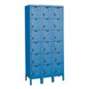 Hallowell Six Tier ReadyBuilt Locker Height 78in Width 36in Color Family Blue Model URB3228-6A-MB