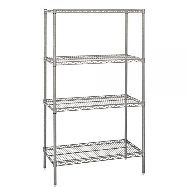 Quantum Wire 4 Shelf Add-On Kit Stainless Steel 54in Height 54in Width 36in Depth 48in Model WR54-3648S