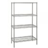 Quantum Wire 4 Shelf Add-On Kit Stainless Steel 74in Height 74in Width 18in Depth 60in Model WR74-1860S