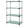 Quantum Stainless Steel 4 Solid Shelf Starter Kit 63in Height 63in Width 14in Depth 60in Model WRS4-63-1460SS