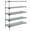 Quantum Stainless Steel 5 Solid Shelf Add-On Kit 74in Height 74in Width 21in Depth 36in Model WRSAD5-74-2136SS