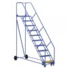 Vestil 10 Step Grip Strut Warehouse Ladder Overall Height 130in Steps 10 Material Type Steel LAD-10-21-G-EZ