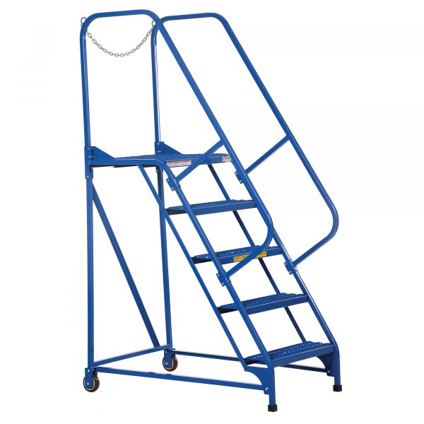 Vestil 5 Step Grip Strut Maintenance Ladder Overall Height 80in Steps 5 Material Type Steel LAD-MM-5-G