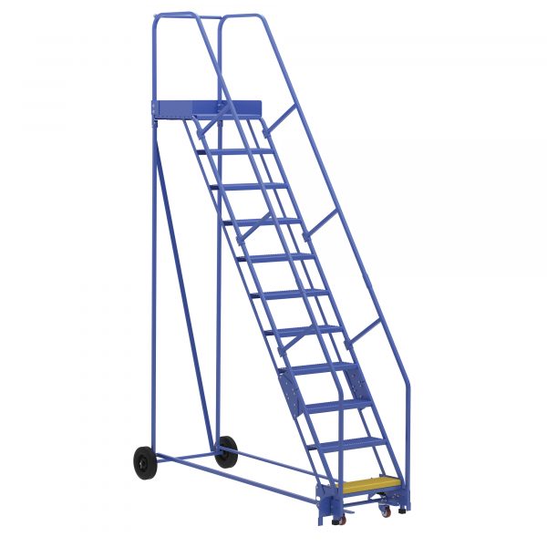 Vestil 11 Step Perforated Warehouse Ladder Overall Height 140in Steps 11 Material Type Steel LAD-11-21-P