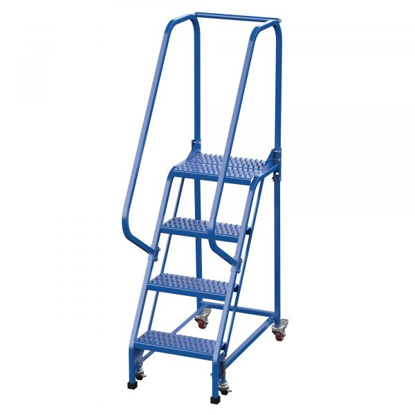 Vestil 4 Step Grip Strut Warehouse Ladder Overall Height 70in Steps 4 Material Type Steel LAD-PW-18-4-G