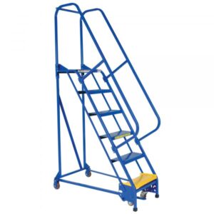 Vestil 6 Step Perforated Warehouse Ladder Overall Height 90in Steps 6 Material Steel Model LAD-PW-18-6-P