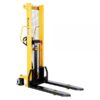 Vestil Manual Pump Pallet Stacker Forklift Capacity 2000lbs Raised Height 118in Lowered Height 3.5in Model VHPS-2000-FF-118