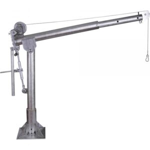 Endurance Marine Davit/Jib Crane With Stainless Steel Hand Winch 1000lb. Capacity Stainless Steel Model E1000S