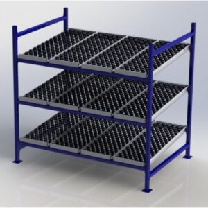 Unex Gravity Flow Rack Starter Overall Height 72in Width 72in Depth 48in Model CF99SW72483-S