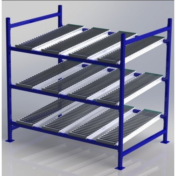 Unex Gravity Flow Rack Starter Overall Height 72in Width 72in Depth 48in Model CF99SR72483-S