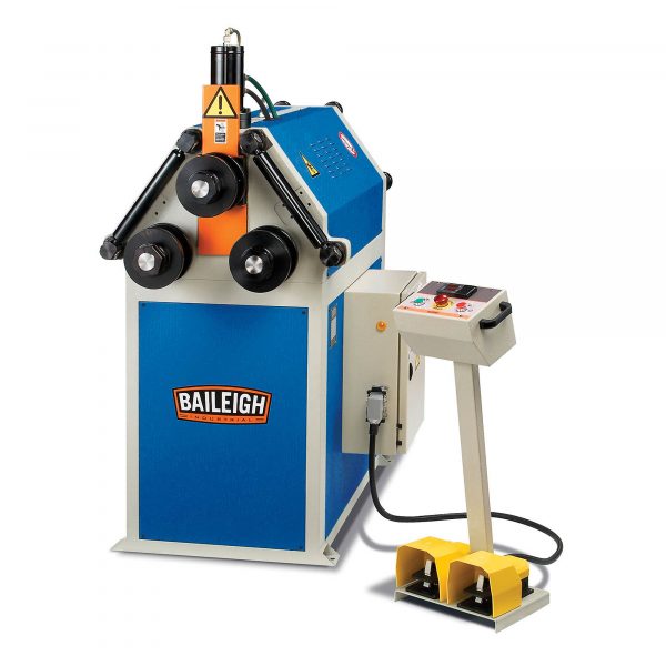 Baileigh 220Volt Three Phase Roll Bender with Hydraulic Mov Max. Bending Capacity – Flat 5in Max. Bending Capacity – Round 3in Max. Material Gauge 20 Model R-H55