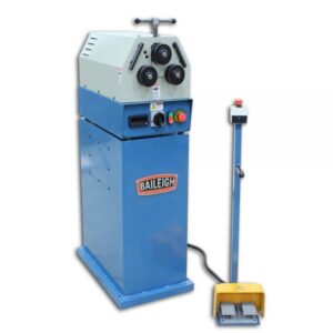 Baileigh 110V Ring and Angle Roll Bender 2 Driven Rolls M Max. Bending Capacity – Flat 1.75in Max. Bending Capacity – Round 1in Max. Material Gauge 16 Model R-M20-110