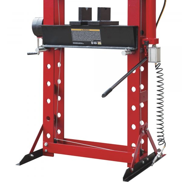 Strongway 40-Ton Pneumatic Shop Press (Gauge and Winch) - Image 2