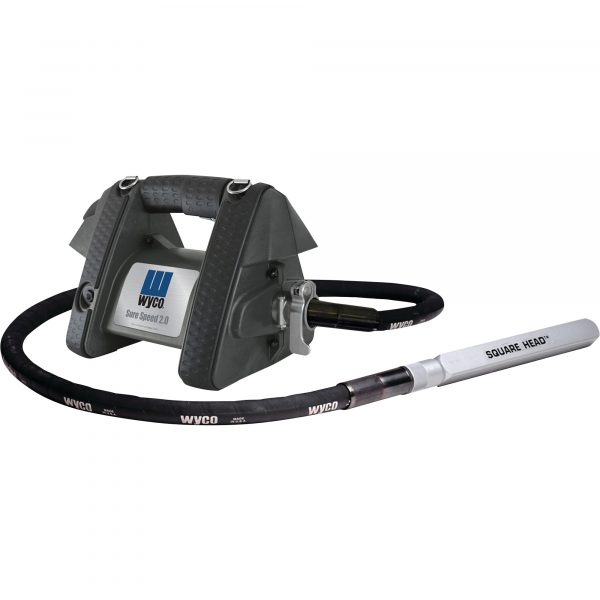 Wyco Sure Speed 3 HP Concrete Vibrator with Treaded Connection 10ft. Shaft 1 3/8in Square Head 10500 VPM Model WSS2G1T-138-10