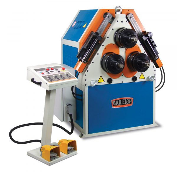 Baileigh Hydraulic Double Pinch Roll Bender 220V 3phase 60H Max. Bending Capacity – Flat 5in Max. Bending Capacity – Round 4in Max. Material Gauge 8 Model R-H85