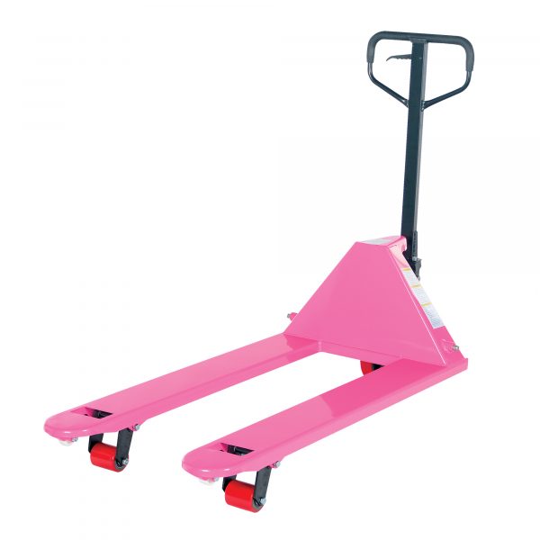 Vestil PM5-2748-PINK Pink Pallet Truck (5500 lb, 27 x 48) - Image 2
